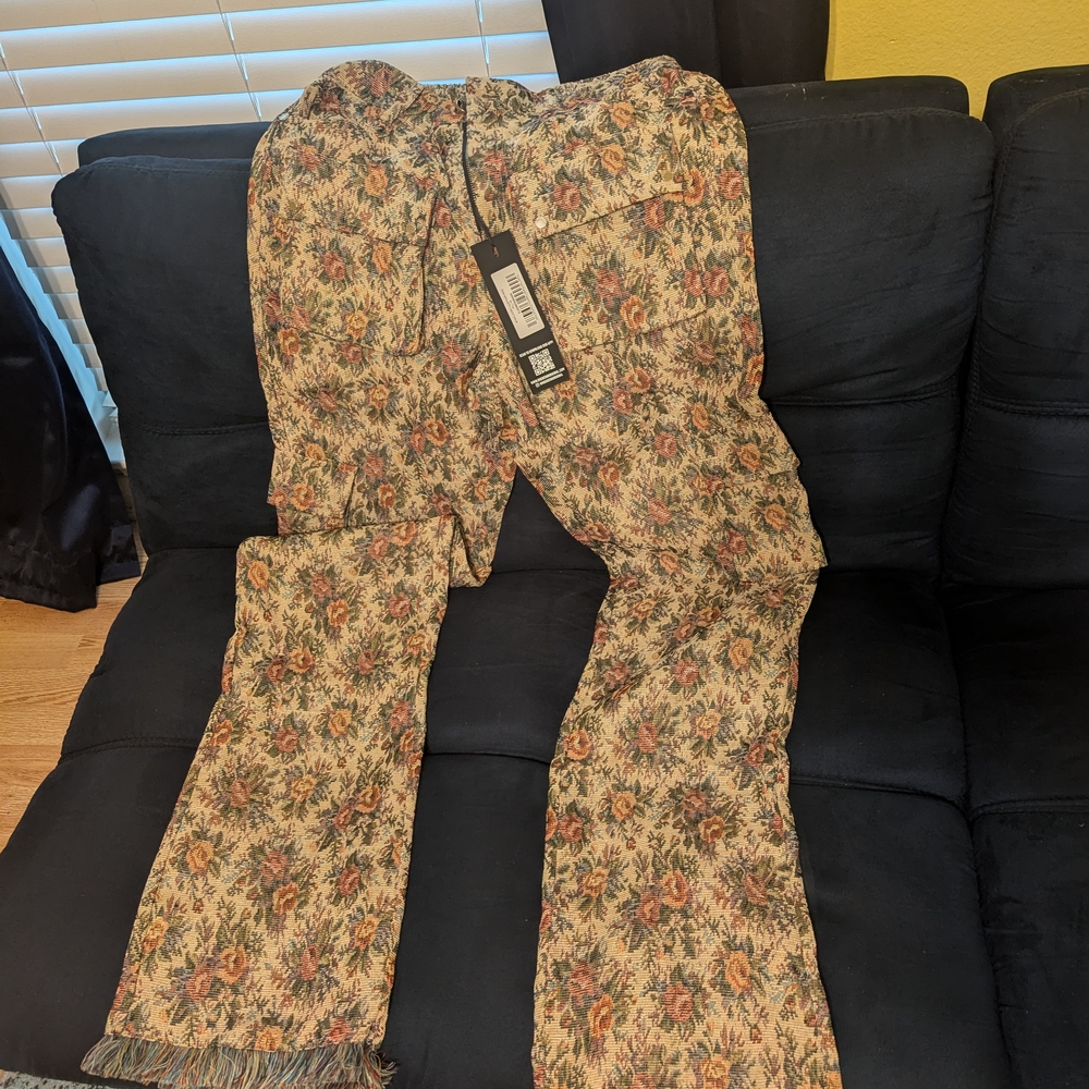 Floral Wide Leg Pants
